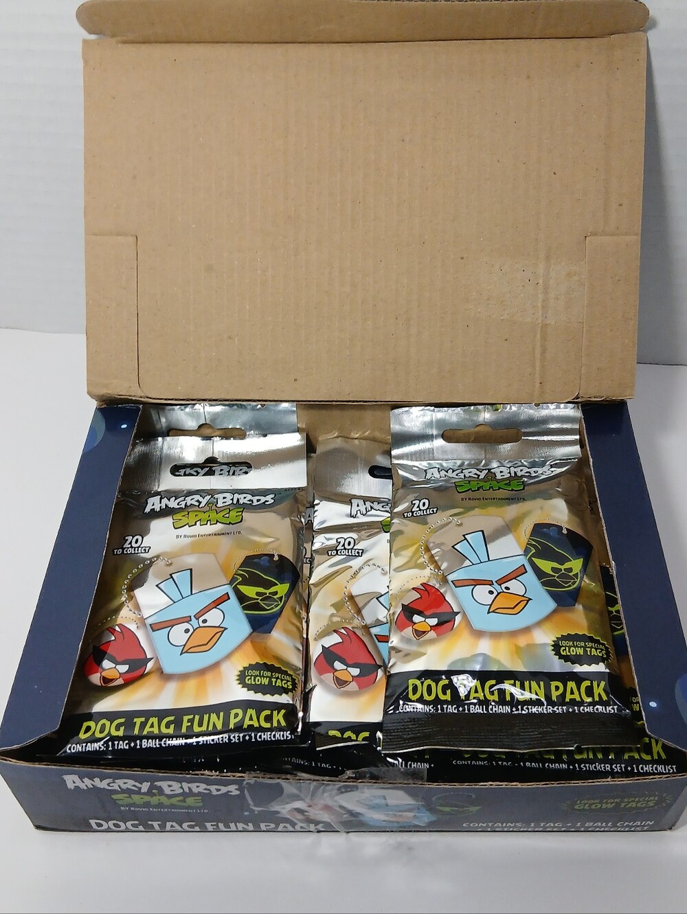 Angry Birds Space Dog Tag Fun Pack by Rovio NEW Lot of 15
